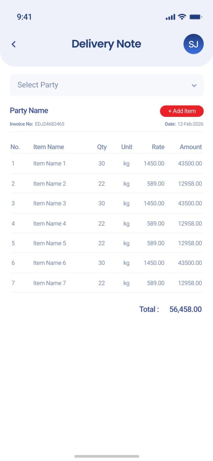 Axon Store delivery workflow screen